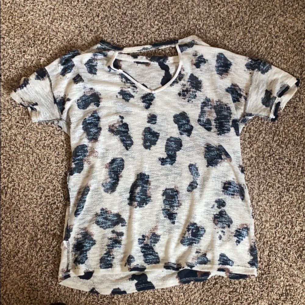 Cow print top